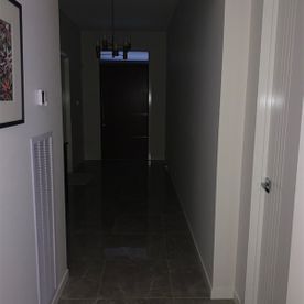 Dark hallway before photo