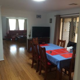 Dining room with light after photo
