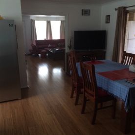 Dark dining room before photo